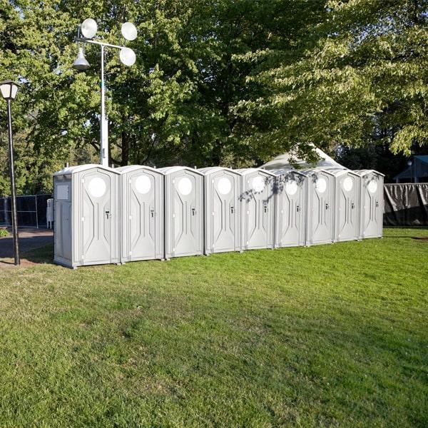 our crew will work with you to determine the best location for the special event porta potties based on the event layout and venue restrictions